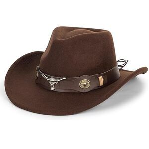 8311 Western Outback Felt Cowboy Hat For Women Cowgirls-fedora Rodeo-hat